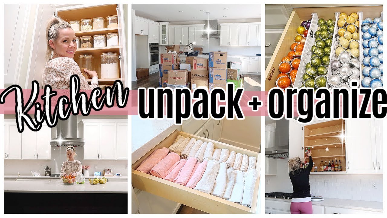 *NEW* EXTREME KITCHEN UNPACK AND ORGANIZE // CLEAN WITH ME 2021 DECLUTTER TIFFANI BEASTON HOMEMAKING