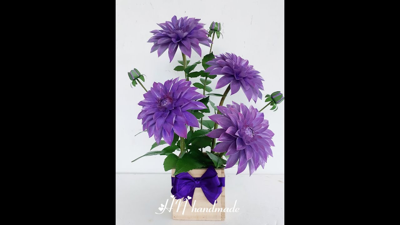 HƯỚNG DẪN TỰ LÀM HOA THƯỢC DƯỢC DỄ DÀNG/ THE EASY GUIDE TO MAKE DAHLIA FLOWERS