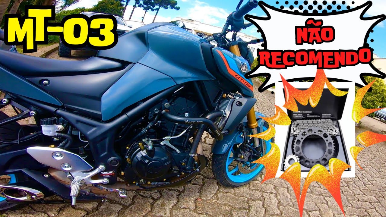 NÃO USEM ESSE KIT RELAÇÃO NA MT-03 😡