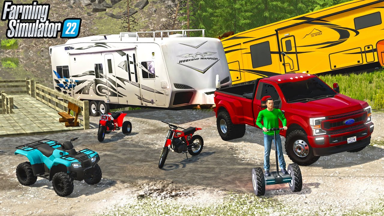 CAMPING TRIP FOR MEMORIAL DAY | Farming Simulator 22