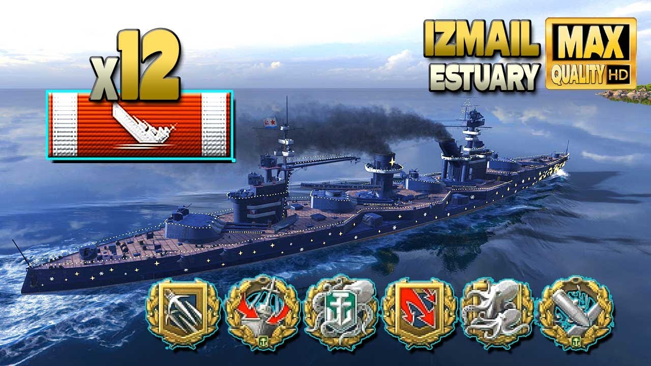 Линкор «Измаил»: сенсация, уничтожено 12 кораблей - World of Warships