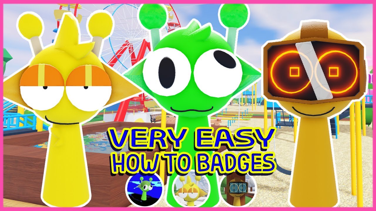 Roblox - Update - How to get 3 Badges in 3D Sprunki Retroplay