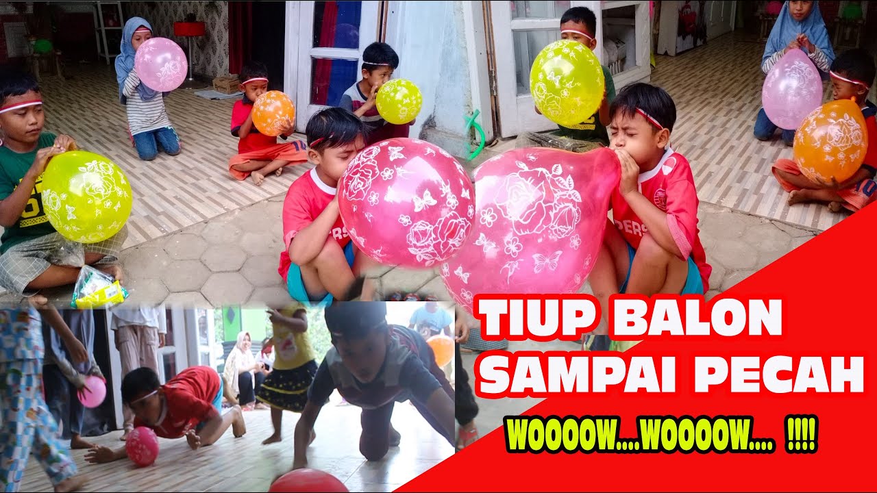BEGINI LOMBA PALING UJI NYALI, TIUP BALON SAMPAI PECAH