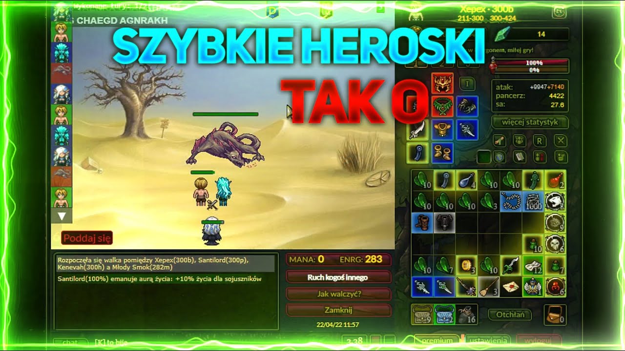 Margonem na spontanie #5 - Szybkie heroski na Hadesie :D