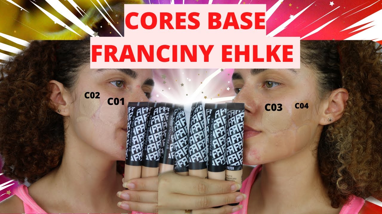 TESTEI AS CORES DA BASE FRANCINY EHLKE