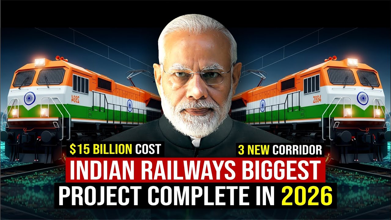 India’s Biggest Railway Project DFC Complete in 2026 | 3 New Upcoming Dedicated Freight Corridor