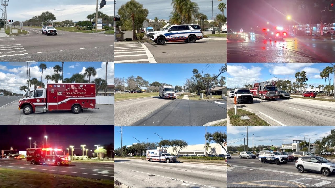 Fire Trucks Law Enforcement & Ambulances Responding Compilation - Best of January/February 2026