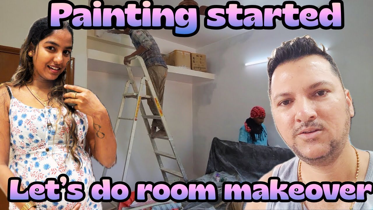 🤰Let’s Do Room Makeover | Painting Started 🎨 | Konkani Vlog | Spaina And Angelo 