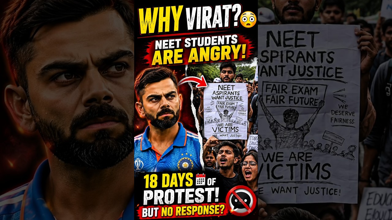 Virat Kohli Trolled Over NEET Paper Leak? 😳 Sonam Wangchuk Protest Explained! #viratkohli #paperleak