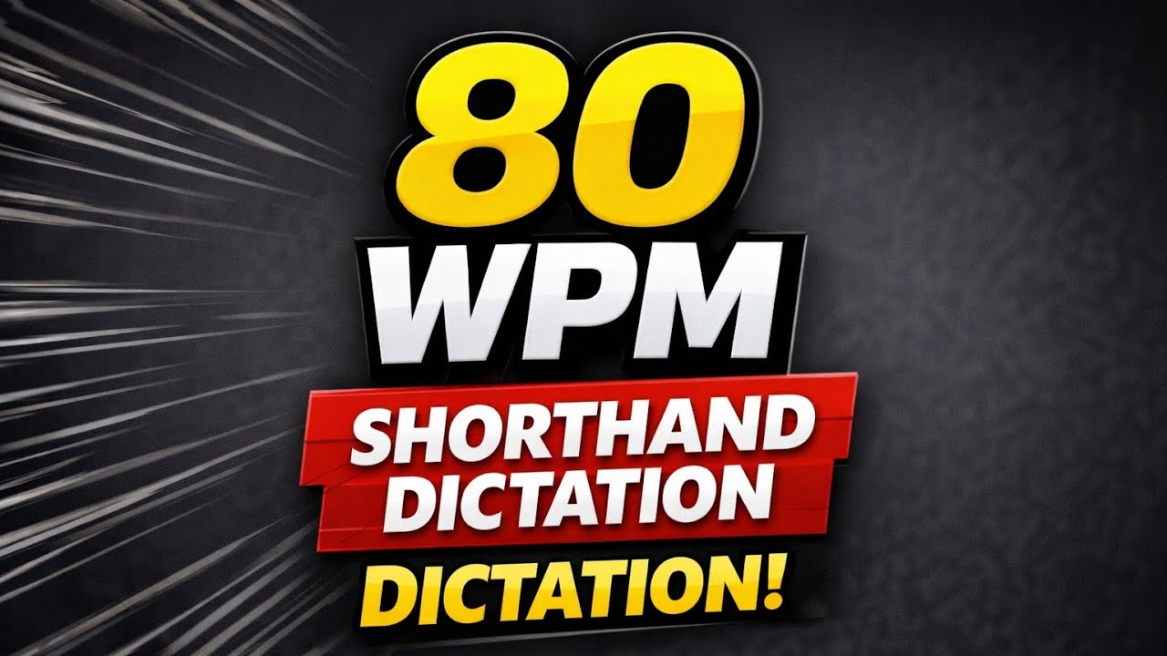 President speech 80 wpm dictation shorthand | English unknown speed dictation #sscsteno 