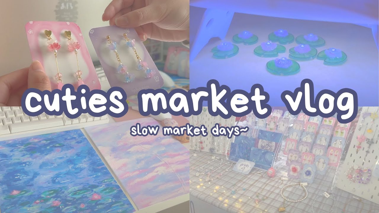 cozy cuties market vlog ☁️ jewelry small business, new products & my vendor experience