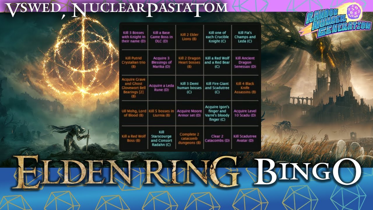 Elden Ring Blackout Bingo Coop - Random Number Generation - GDQ Hotfix Speedruns