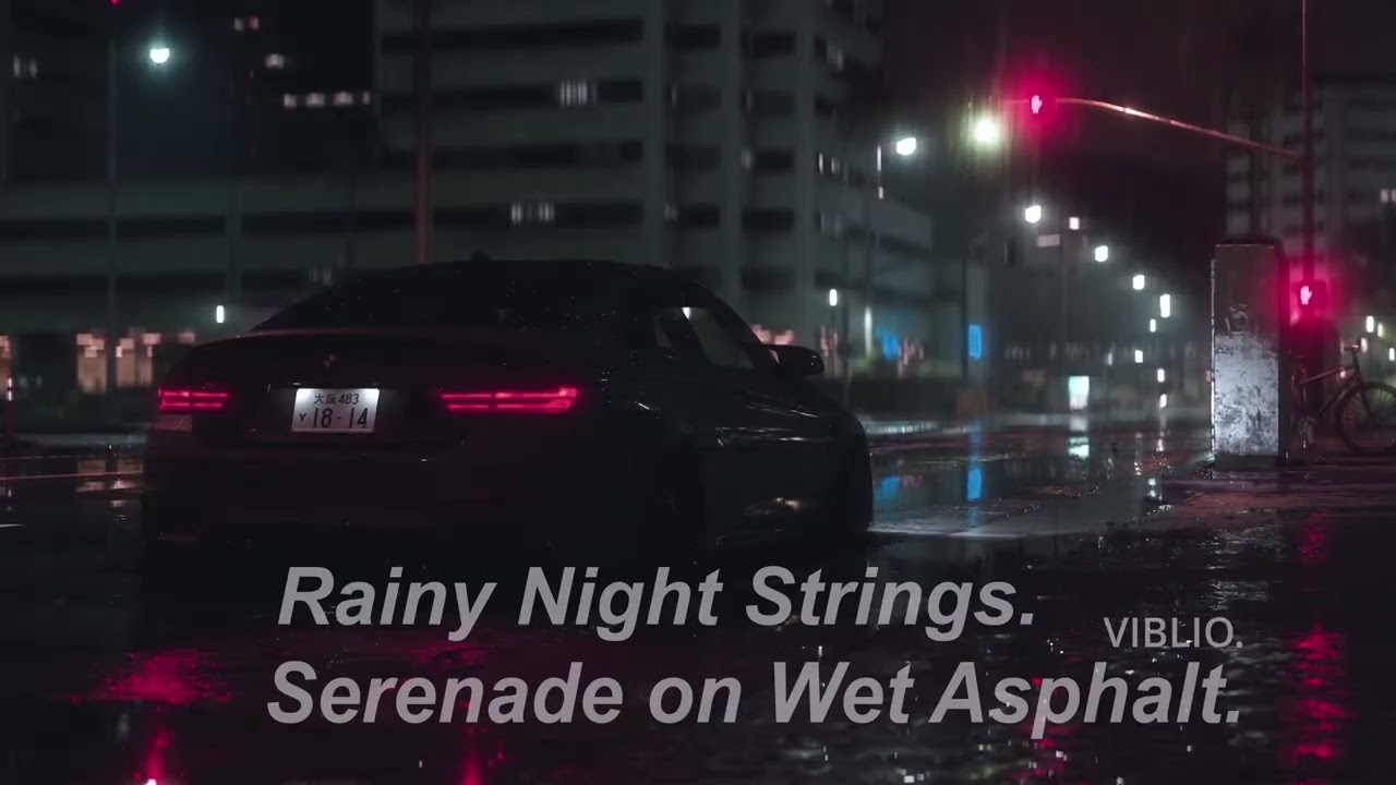 [Playlist] Serenade on Wet Asphalt | 비 내리는 도시의 밤, 차분한 클래식과 빗소리 | 濡れたアスファルトの上のセレナーデ