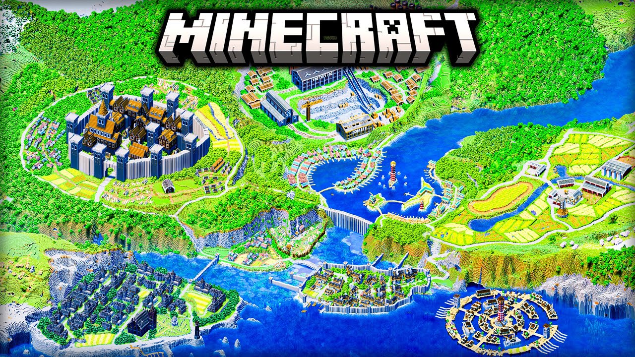 I Built for 100 Hours in Minecraft [FULL MOVIE]