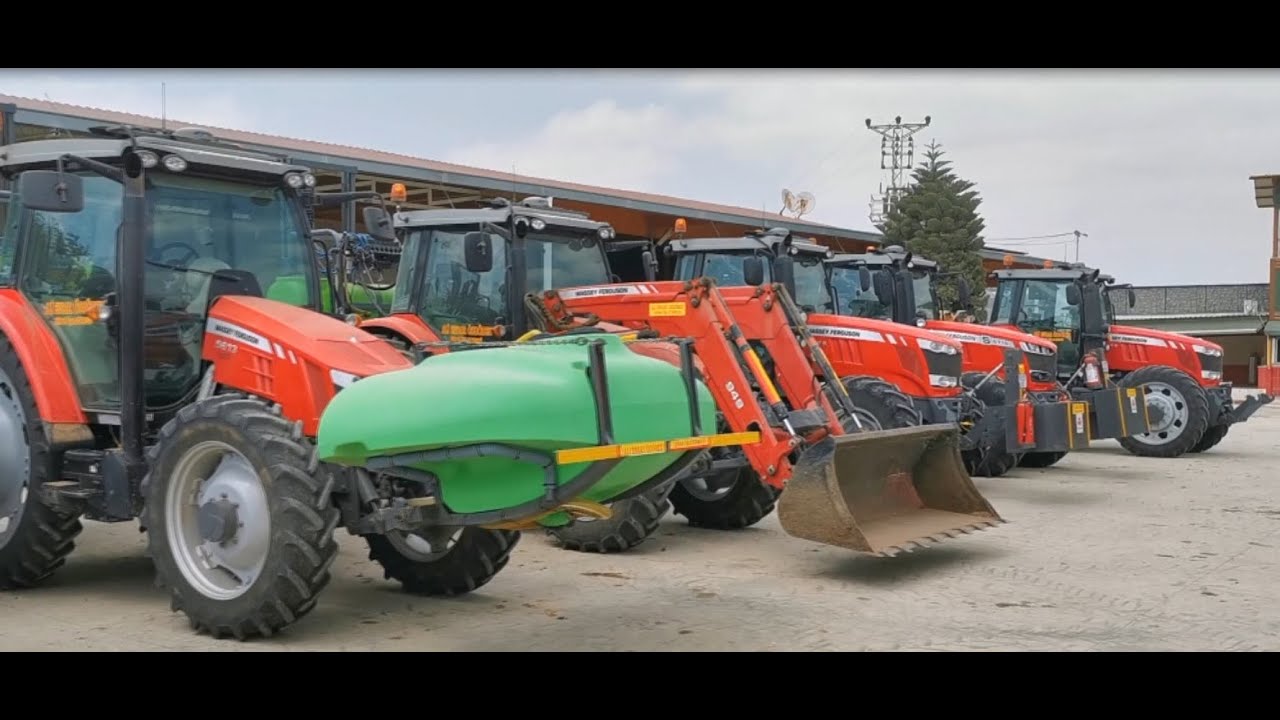 ADANALI ÇİFTÇİNİN 1 MİLYON EURO'LUK MASSEY FERGUSON GARAJI (4 KİŞİ İLE 4 BİN DEKAR ALAN EKİLİYOR)