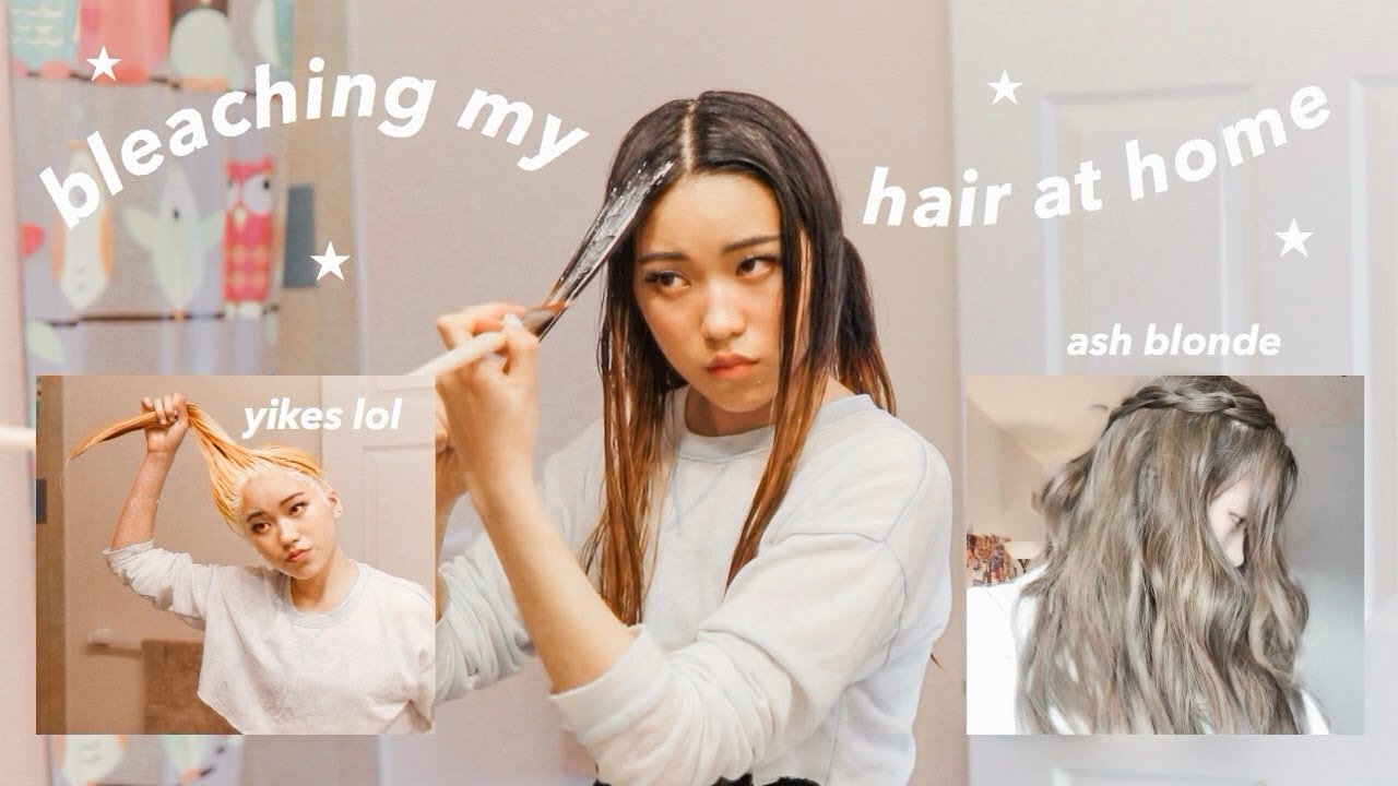bleaching my hair at home | black to dark ash blonde / light brown (ion color brilliance)
