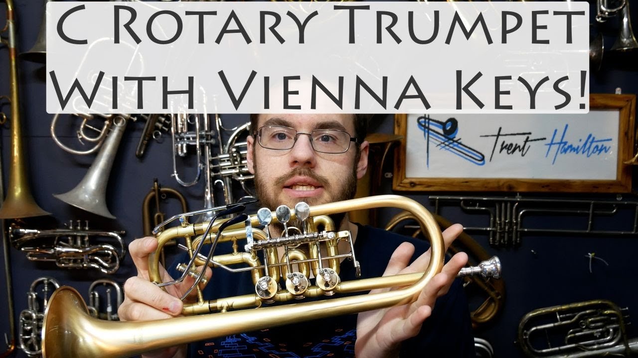 Orchestral C Rotary Trumpet with Vienna Keys! SDTR-R300