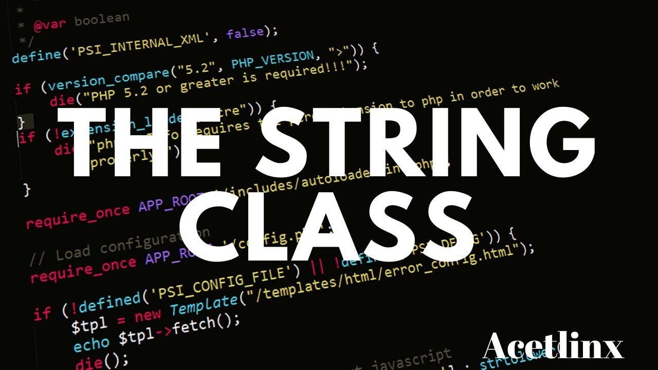 The String Class (Important Classes) - AP Computer Science A MasterClass