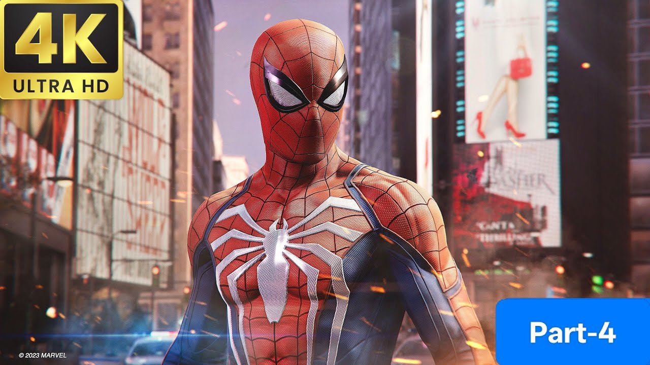 MIDTOWN HIGHSCOOL MEMORY SPIDER MAN 2 PART-4 GAMEPLAY 4K 60FPS 