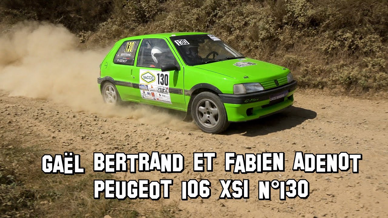 Rallye Terre de Lozère 2022 - Peugeot 106 XSI N°130 - Gaël BERTRAND et Fabien ADENOT