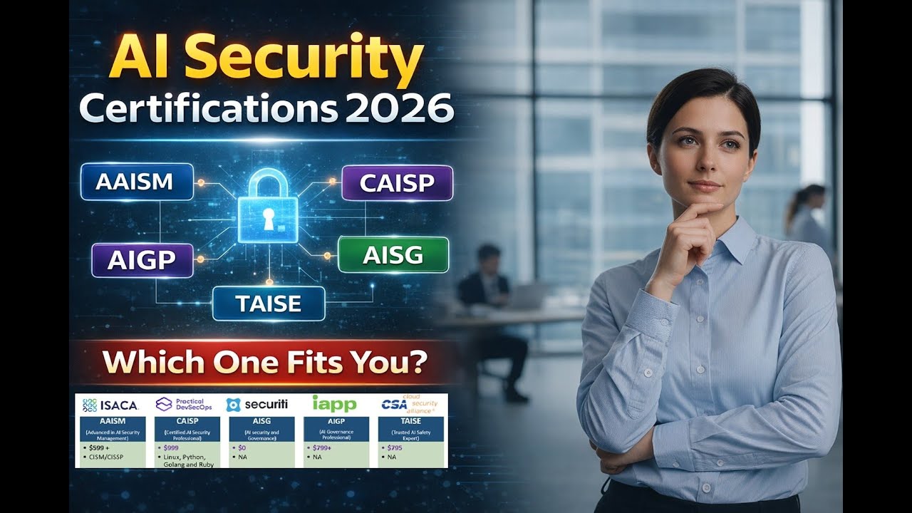 AI Security Certifications 2026: AAISM vs CAISP vs AIGP vs AISG vs TAISE &ndash; Which One Best Fits You?