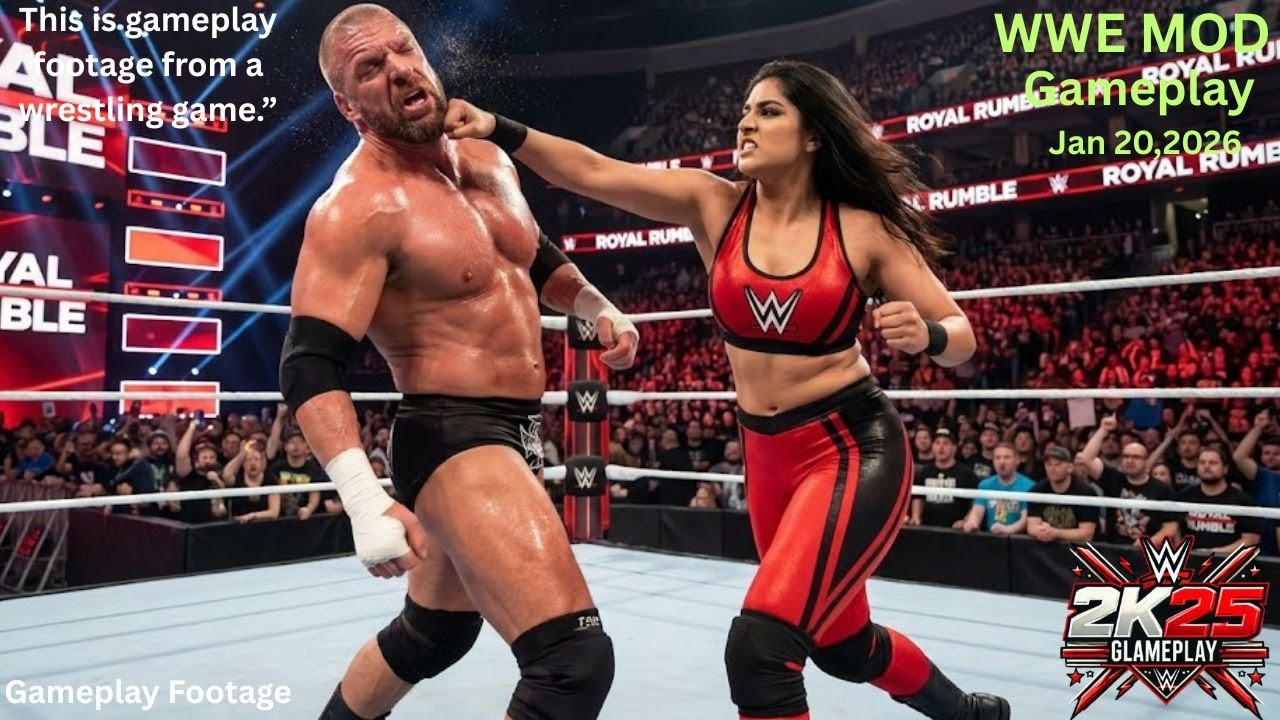 WWE 2K25 - Triple H vs Indian Diva | Intergender Match Gameplay | Jan 21, 2026