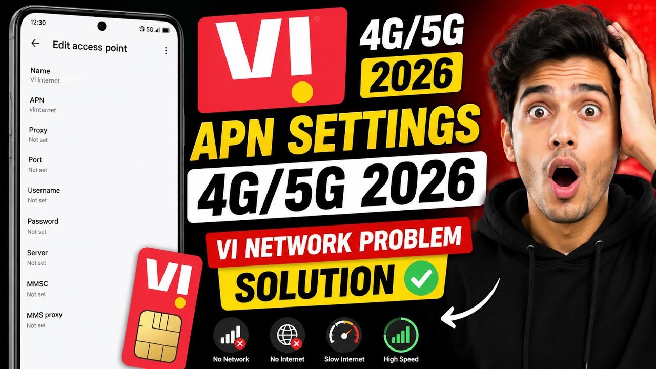 📶Vi APN Settings For Fast Internet/VI New APN Settings 4G 2025🚀/Vi APN Settings 4G/5G /Fast Internet