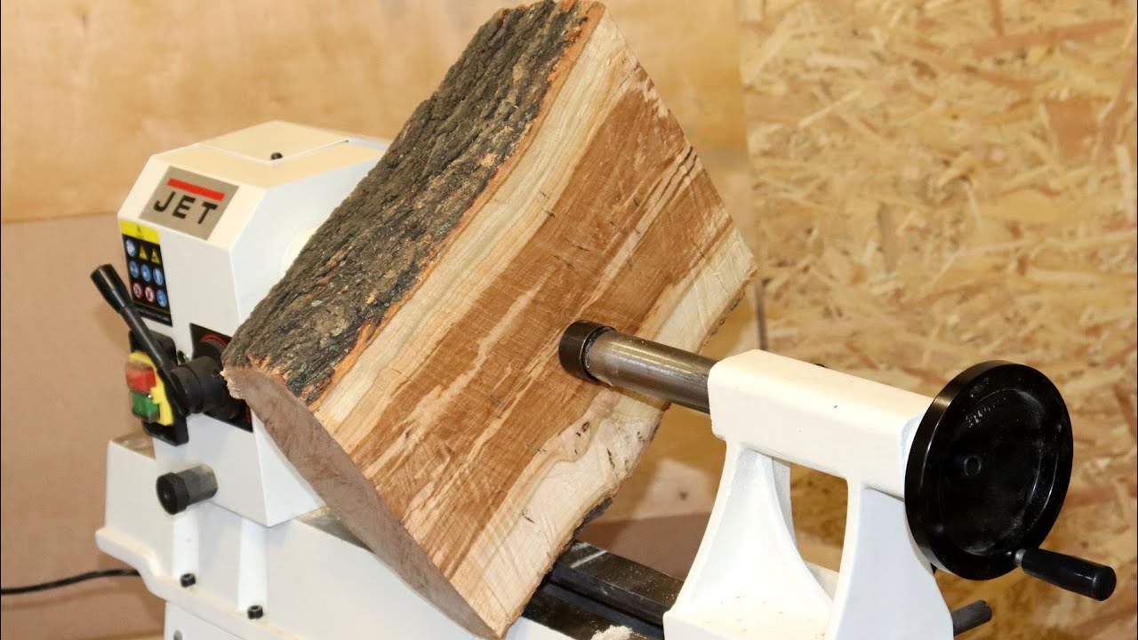 WOODTURNING - Half a Heavy Log to... | Woodturning ASMR