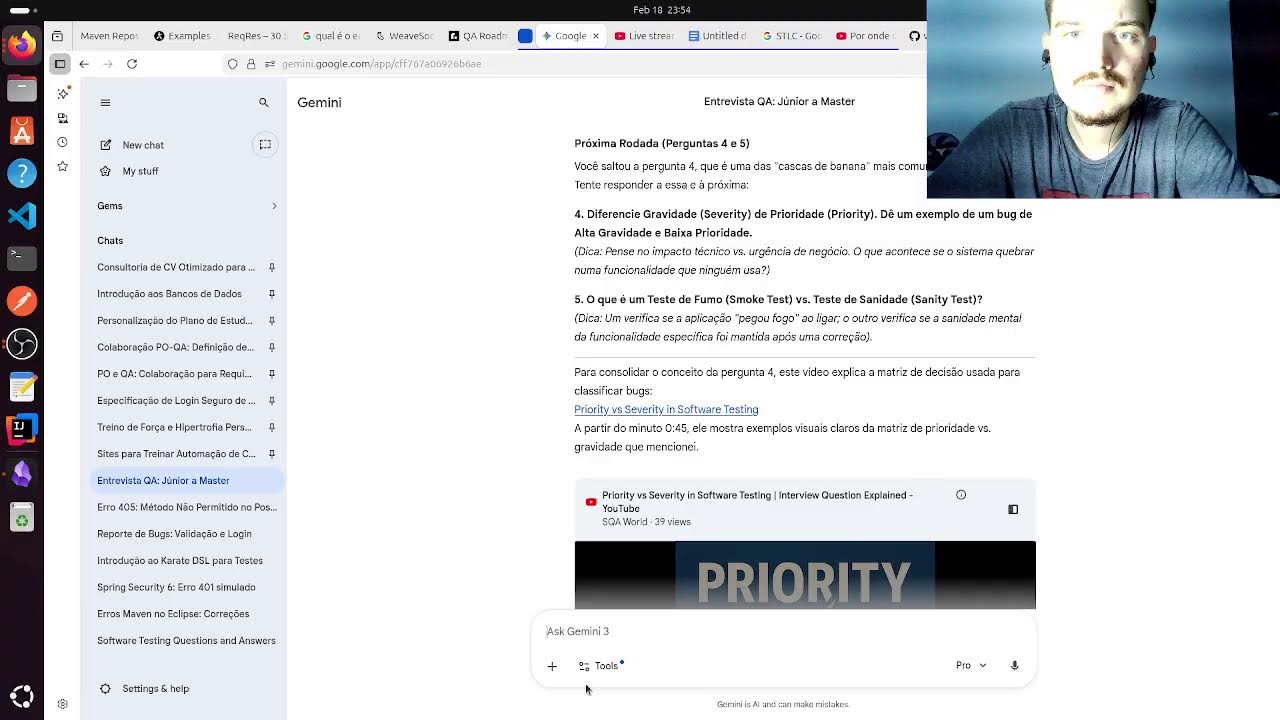 Dia 32 até o estágio em QA