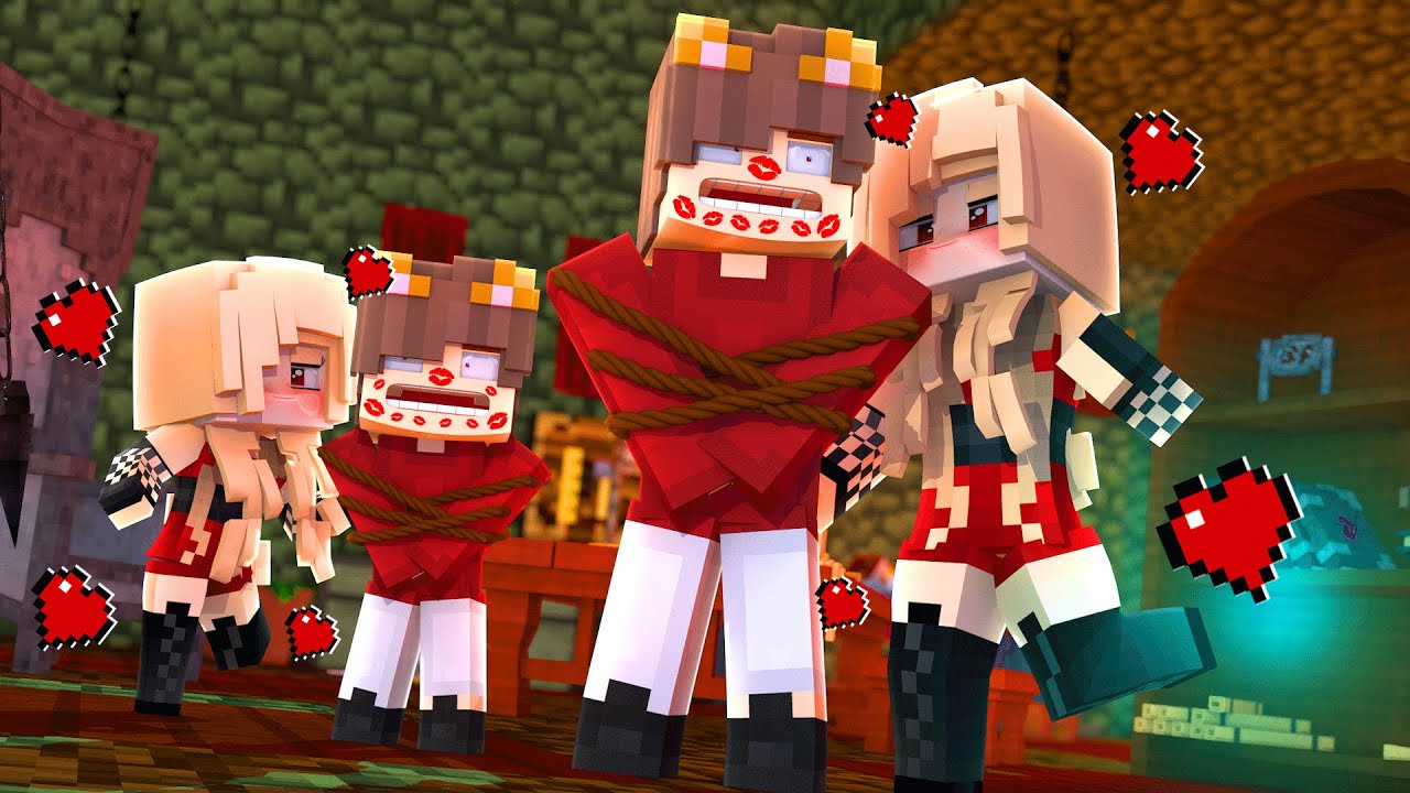 AS VAMPIRAS PRENDERAM EU E MEU IRMÃOZINHO PARA NOS ENCHER DE BEIJOS NO MINECRAFT