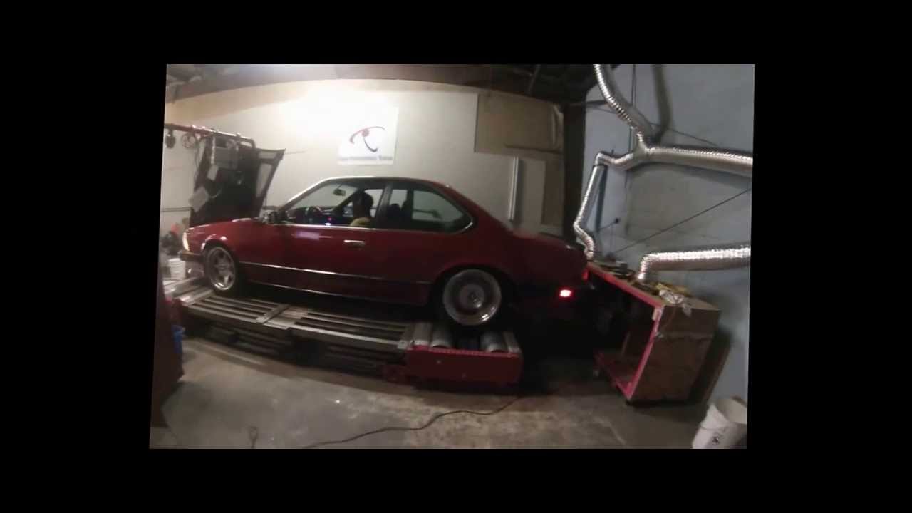 87 BMW 635/E24-M106 TURBO  AT THE DYNO 463.2 RWHP