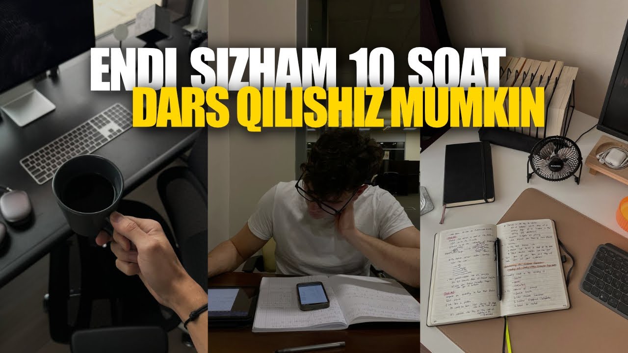 Qanday qilib soatlab dars qilish mumkin?