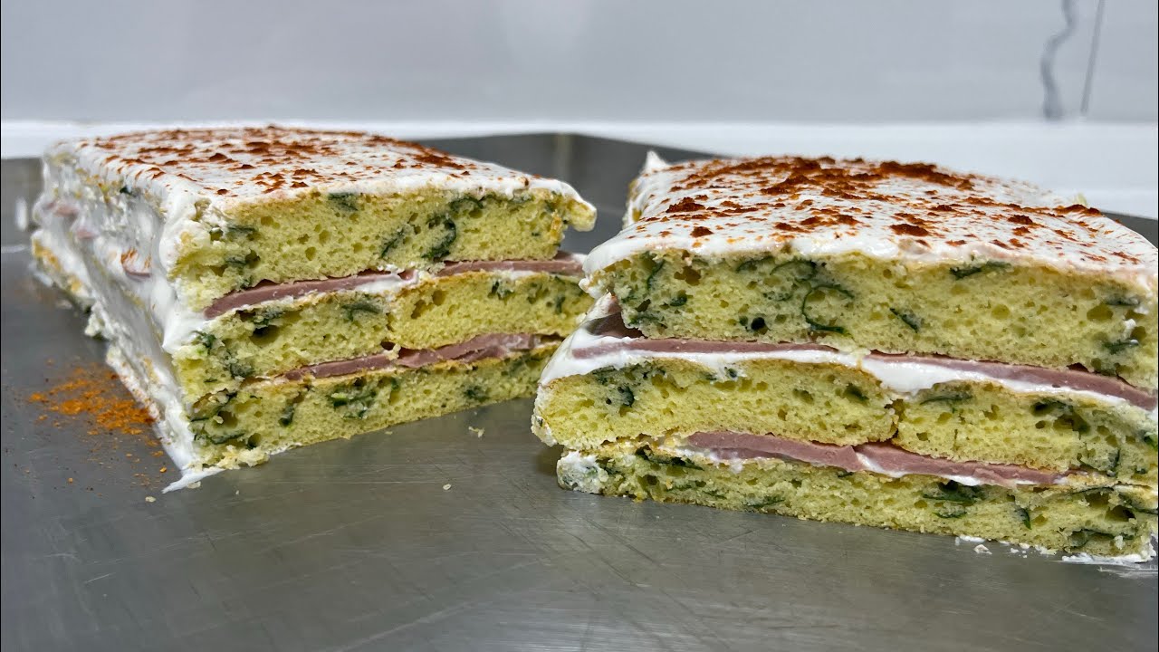   “Tortë me Krip dhe Spinaq”🥬”Quick and easy recipe for spinach and salt cake”