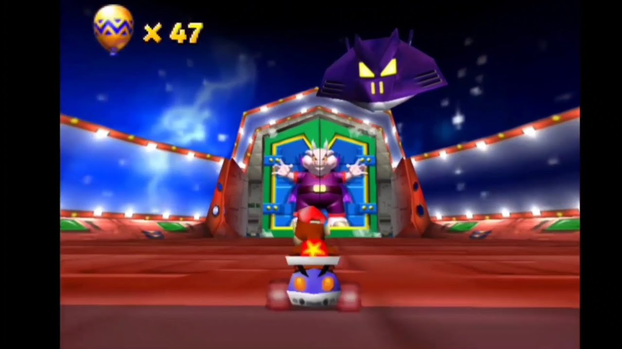 Diddy Kong Racing - Wizpig final boss battle and end credits!