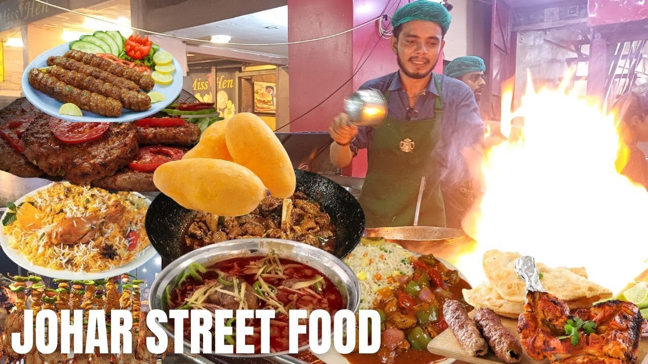 Exploring Karachi's Gulistan e Johar Street Food, Nehari, Karahi, Chinese, Mango, etc