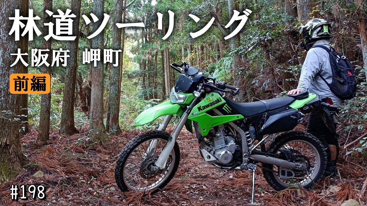【KLX250 林道ツーリング】大阪府岬町の林道をトコトコ行く