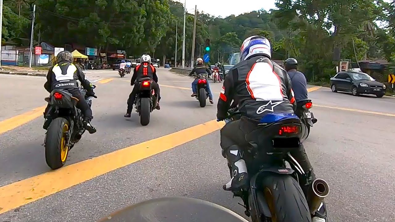 Selepas Lorong Rahsia Karak..Superbike Melalui Jalan Kg Harap Tiada Roadblock.. :-)