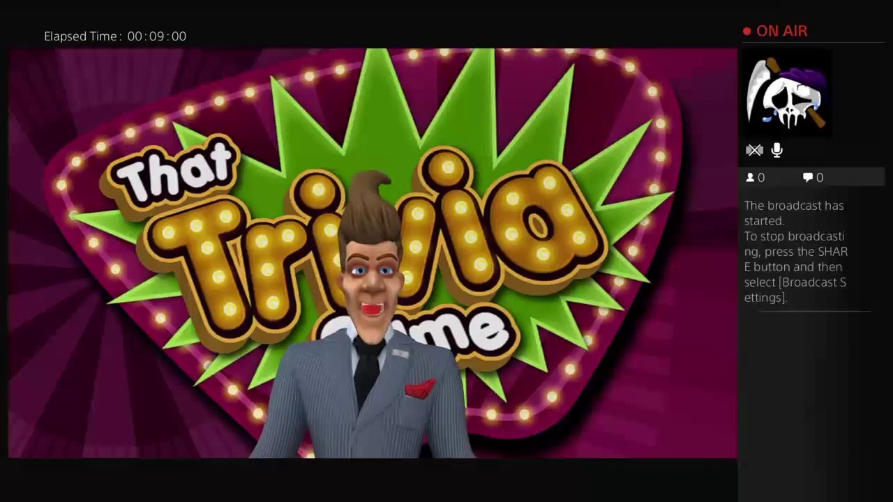Live That trivia game PS4 Broadcast #1
