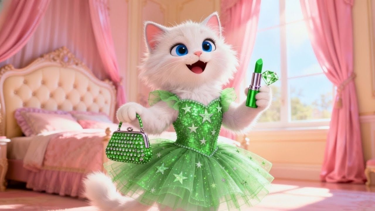 Sad Mama Cat Gets a Magic Rainbow Makeover! 🌈🐱💖