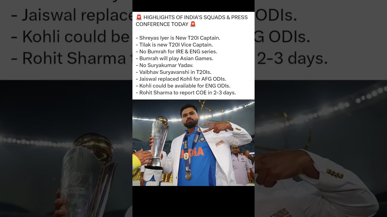 BCCI Announced Major Changes in Team India Setup 🚨