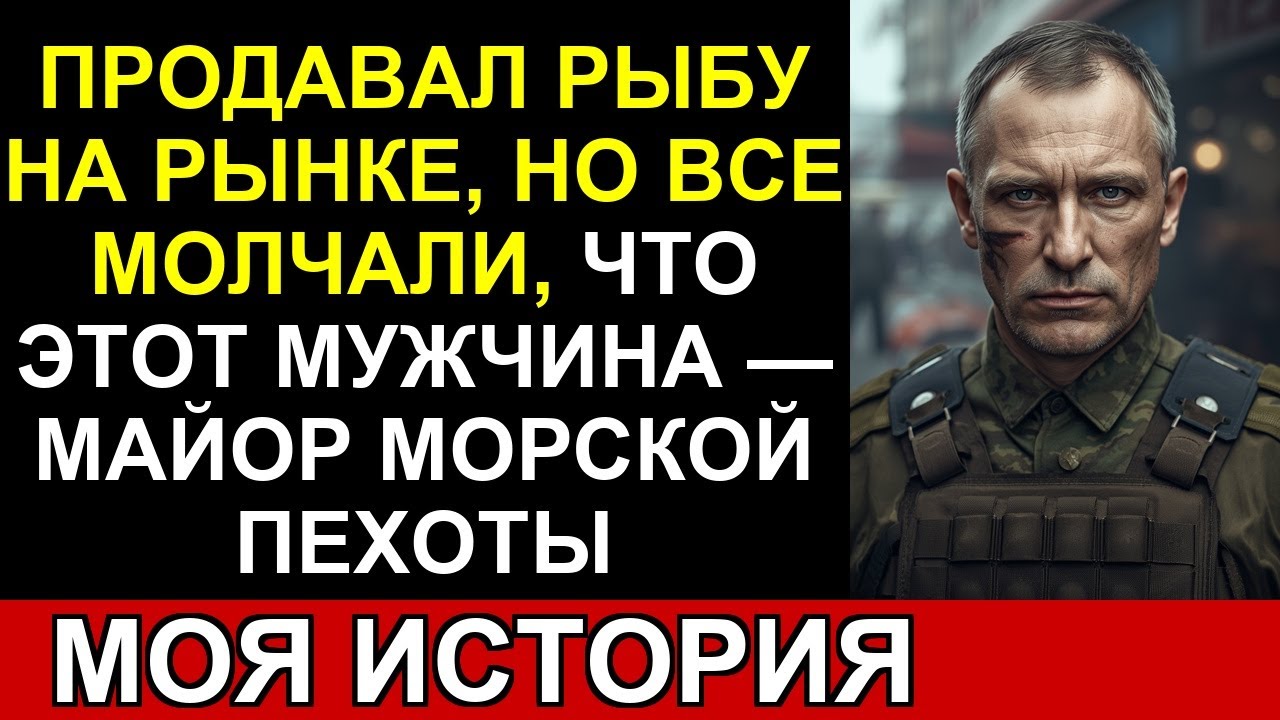 На рынке торговал рыбой. Все молчали, что он майор морской пехоты…