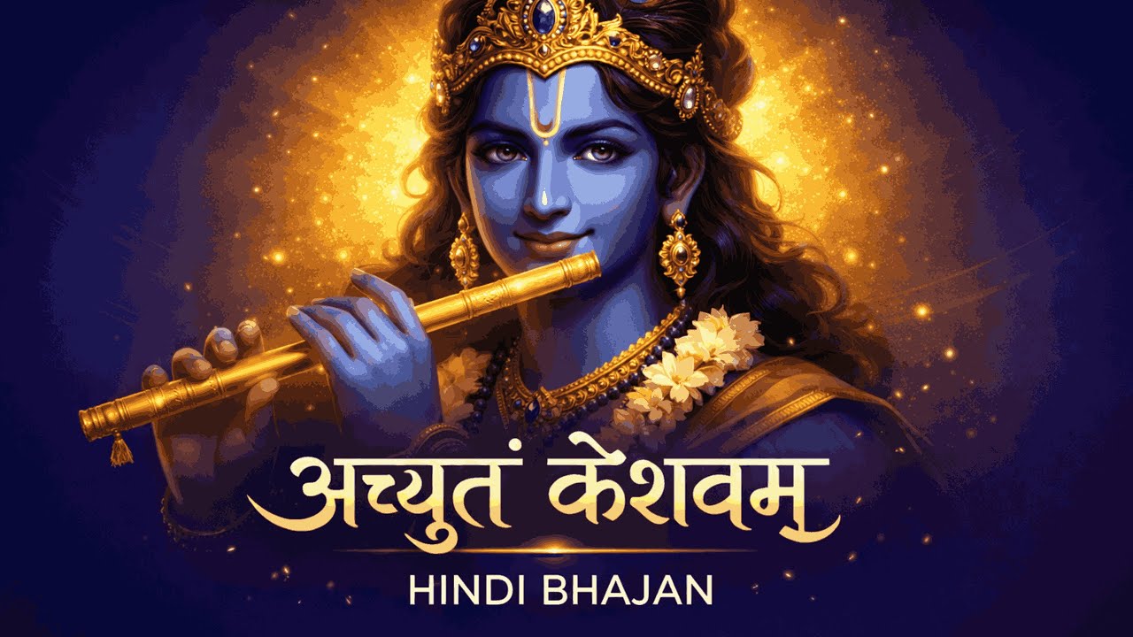 अच्युतं केशवं कृष्ण दामोदरम् | Krishna Bhajan | Lyrics in Hindi