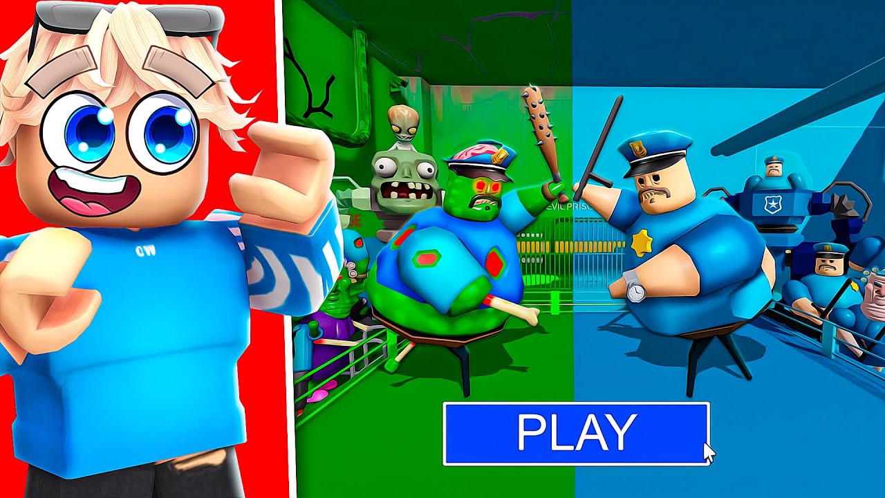 ZOMBIE Team vs POLIZEI Team in BARRY'S GEFÄGNIS!