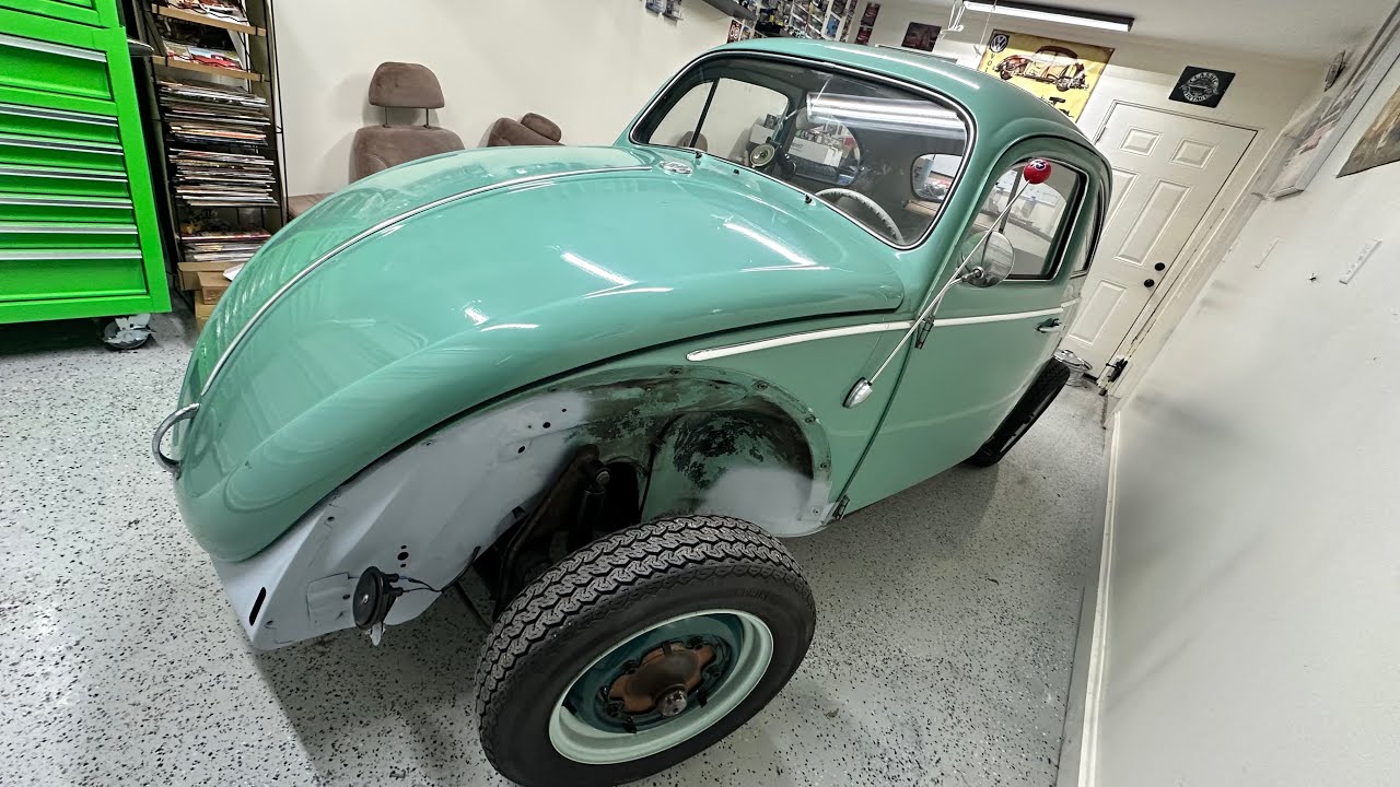 1963 VW bug gets front and rear clips repaired