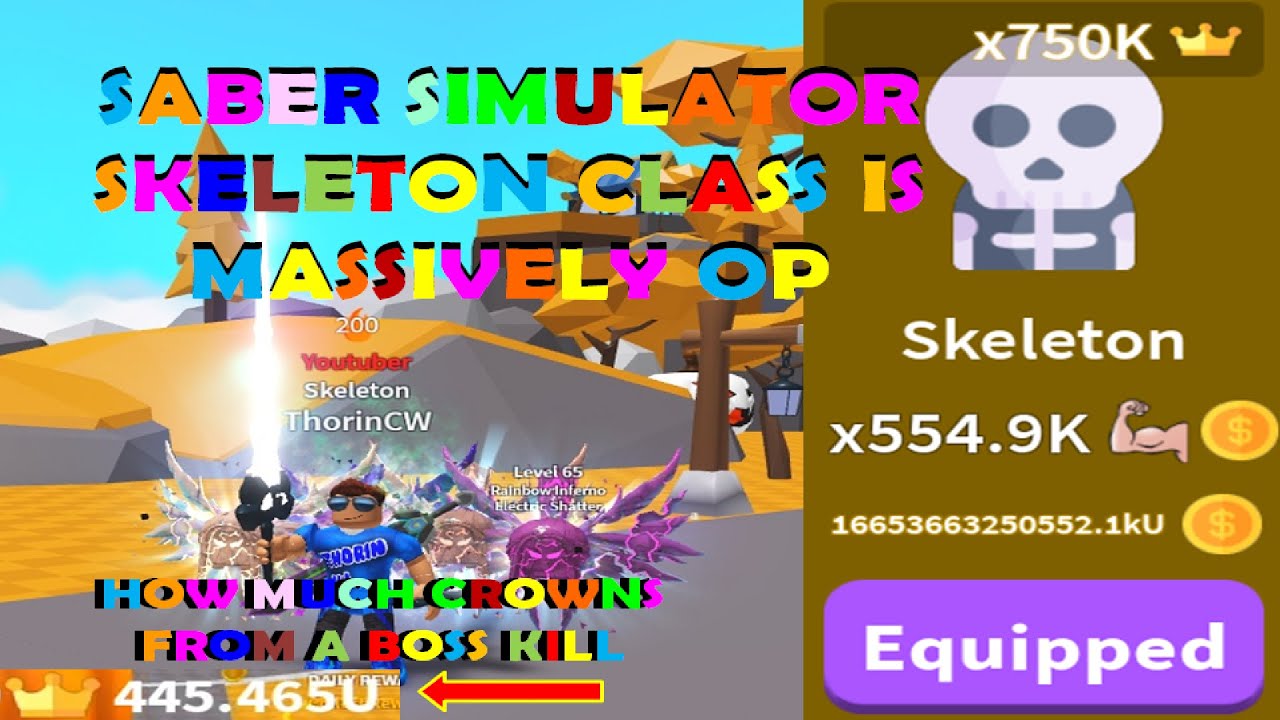 SABER SIMULATOR SKELETON CLASS IS MASSIVELY OP