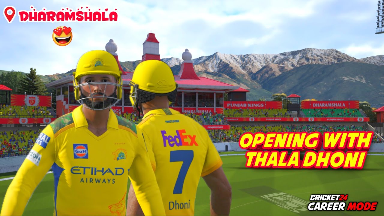 🔥 OPENING WITH THALA DHONI AT DHARAMSHALA 😍