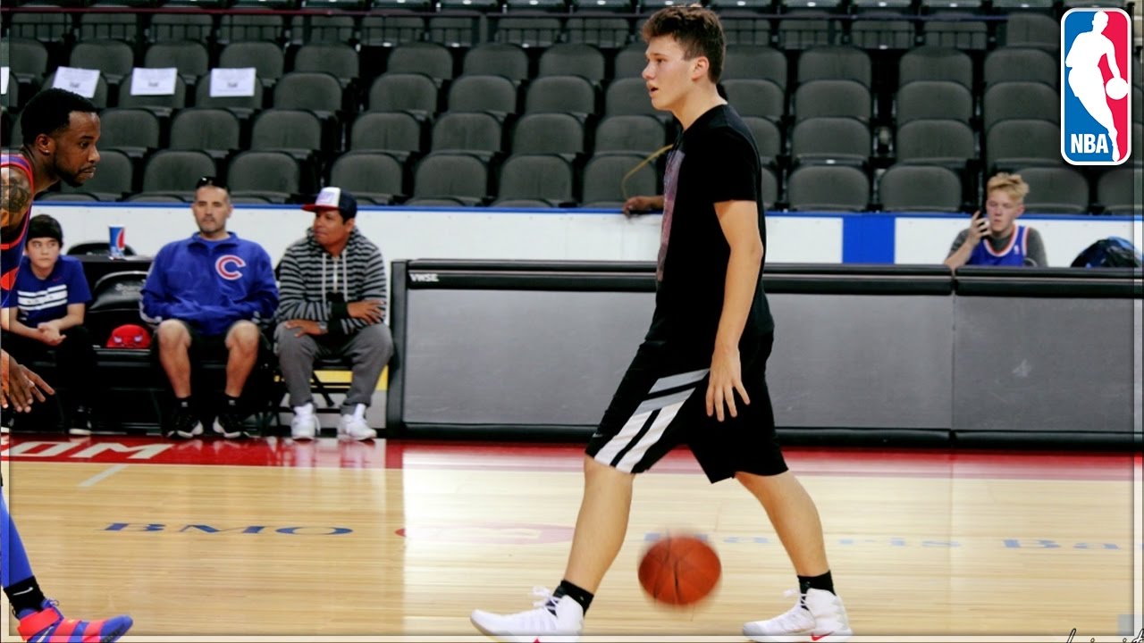 PLAYING BASKETBALL ON AN NBA COURT!