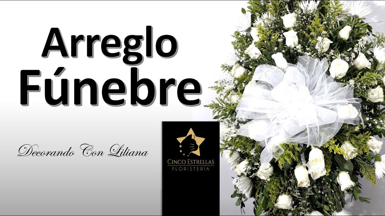 Decorando con Liliana, Arreglo Fúnebre con Rosas Blancas, ideas para hacer arreglos funebres