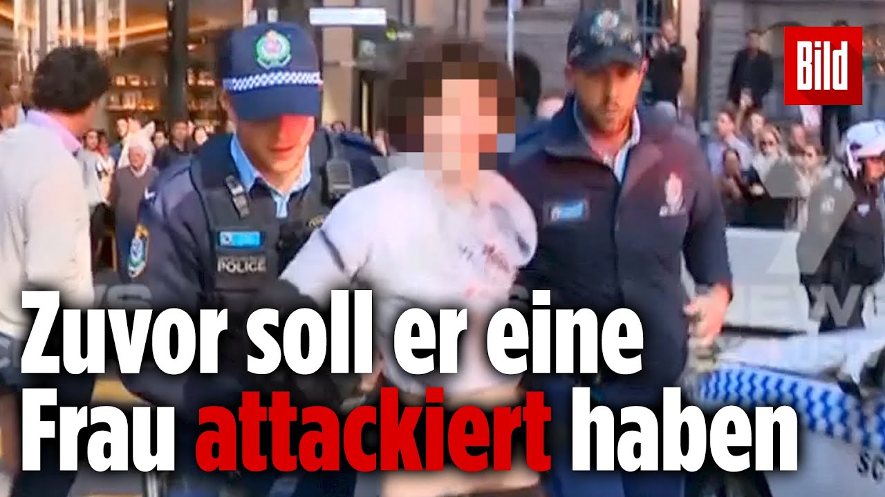 Messermann in Sydney von mutigen Passanten &uuml;berw&auml;ltigt und festgehalten