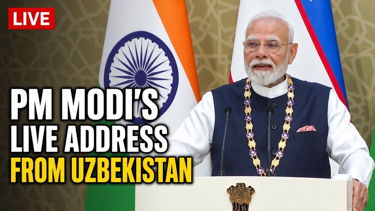 PM Modi In Uzbekistan LIVE | PM Modi-Shavkat Mirziyoyev joint statement | PM Modi LIVE Speech